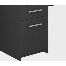 Mesa de Escritório em L 2 Gavetas 3 Portas Office Nt 2005  - 11