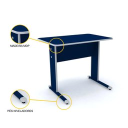 MESA P/ ESCRITÓRIO 92X61 PANDIN MAXXI - AZUL/CINZA MX90 - 3