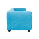 Ver imagem 3 de Sofá Namoradeira Amsterdam 1,40m Suede Azul Turquesa - Clique Decorações