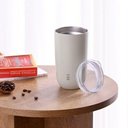 Ver imagem 6 de Copo Térmico 500ml - Fika - Tampa Plana - Cor Bege