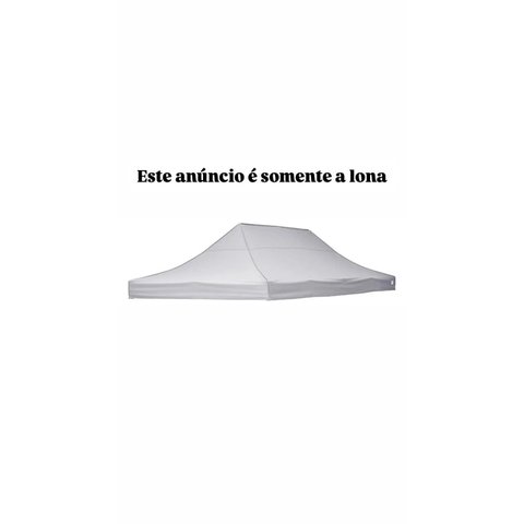 Lona Cobertura para Tenda Sanfonada 3x4.5 Oxford 800D Cor Branco (Este Anúncio É Somente a Lona)