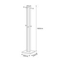 Ver imagem 4 de Closet Modulado Aberto 38,2cm com Cabideiro Az1018 Tecno Mobili - Amendoa/branco