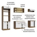 Ver imagem 5 de Armário de Cozinha Completa 270cm Rustic Branco Agata Madesa 03