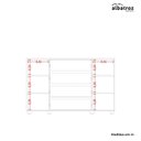 Ver imagem 5 de Cômoda Evidenza 4 Gavetas Cinamomo/off White (flex) - Abz