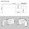 Mesa de Escritório em L 2 Gavetas 3 Nichos Office NT 2060  - 5