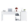 Mesa de Escritório em L 2 Gavetas 3 Nichos Office NT 2060  - 11