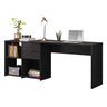Mesa de Escritório em L 2 Gavetas 3 Nichos Office NT 2060  - 4