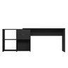 Mesa de Escritório em L 2 Gavetas 3 Nichos Office NT 2060  - 8