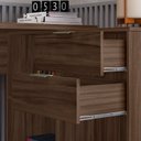Ver imagem 6 de Mesa de Escritório em L Office NT 2060 2 Gavetas 3 Nichos 148,6cm Nogal Trend