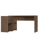 Ver imagem 7 de Mesa de Escritório em L Office NT 2060 2 Gavetas 3 Nichos 148,6cm Nogal Trend