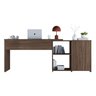 Mesa de Escritório em L 2 Gavetas 3 Nichos Office NT 2060  - 10