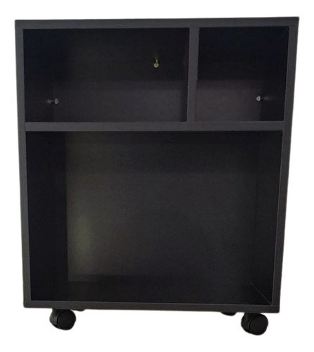 Suporte para Impressora Preto Mdf Organizador com Rodinhas - 4