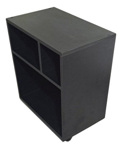 Suporte para Impressora Preto Mdf Organizador com Rodinhas - 3