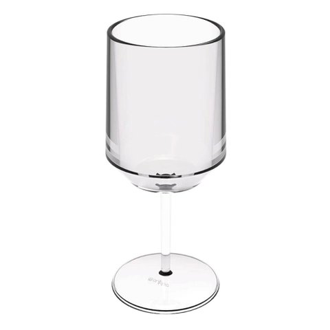 Taça para Vinho Água Drinks Crippa Plástico Resistente Transparente