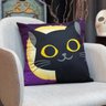 Capa para Almofada 43x43cm Halloween 106 Gato Preto Belchior - 2