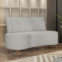 Ver imagem 1 de Sofá Living Decorativo 2 Lugares 1,60M Katara Cinza Bouclê G33 - Gran Belo