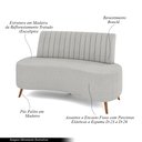 Ver imagem 3 de Sofá Living Decorativo 2 Lugares 1,60M Katara Cinza Bouclê G33 - Gran Belo