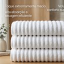 Ver imagem 6 de Jogo de Toalha Banho Banhão Premium Wave 3 Peças 100% Algodão Super Macio Premium Casa Dona