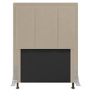Ver imagem 1 de Cabeceira Cama Box Solteiro Veneza 90 Cm Sintético MV Estofados Bege