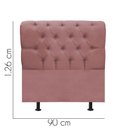 Ver imagem 2 de Cabeceira para Cama Box Solteiro 90 Cm Paris:rose
