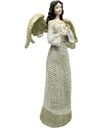 Ver imagem 3 de Estatueta Anjo Pombinha Branca Enfeite em Resina Natal 38cm