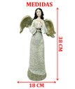 Ver imagem 5 de Estatueta Anjo Pombinha Branca Enfeite em Resina Natal 38cm
