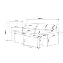 Ver imagem 3 de Sofá Retrátil e Reclinável 3 Lugares 2m Veludo Lion