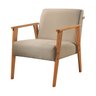 Poltrona em Linho Perla Agarb Decor:linho Bege - 1
