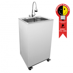 Pia Portátil Gourmet Branca Pressurizada Elétrica Bivolt - Ultra Móveis - 2