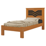 Cama Solteiro Tradicional em MDF Nature - Virginia - 2