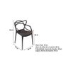 Conjunto com 10 Cadeira Allegra Masters 100% Polipropileno Preta - 4