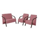 Ver imagem 1 de Conjunto Poltronas Vênus Braço Madeira Rosa