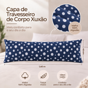 Ver imagem 5 de Capa de Xuxão Estampada Malha 100% Algodão c/ Ziper Poá Marinho