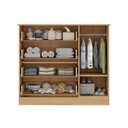 Ver imagem 5 de Cômoda Infantil 95cm 1 Porta com Vidro e 4 Gavetas Pirulito Multimóveis Mp4469 Madeirado