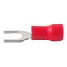 1000un Terminal Forquilha Garfo Pré Isolado Vermelho 1,5mm - 5