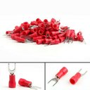 Ver imagem 2 de 1000un Terminal Forquilha Garfo Pré Isolado Vermelho 1,5mm