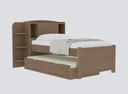 Ver imagem 1 de Cama Solteiro Milênio com Auxiliar 100% MDF Castanho D Doro