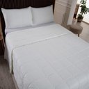 Ver imagem 3 de Kit Cobre Leito Colcha Lunar Queen 3 Peças 400 Fios Matelado Dupla Face - Palha - 100% Poliéster