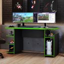 Ver imagem 1 de Mesa Gamer Nt 2065 135,8cm Preto Tx E Verde