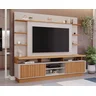 Estante Home para TV até 65 Polegadas Ripado 2 Portas Ravena Yescasa 100% MDF - 2