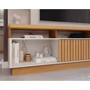 Ver imagem 5 de Estante Home para TV até 65 Polegadas Ripado 2 Portas Ravena Yescasa 100% MDF