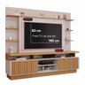 Estante Home para TV até 65 Polegadas Ripado 2 Portas Ravena Yescasa 100% MDF - 7