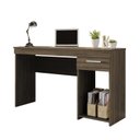 Ver imagem 3 de Escrivaninha Mesa Escritório Office Nt 2070 1 Gaveta 108cm Nogal Trend Marrom