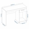 Escrivaninha Mesa Escritório 108cm 1 Gaveta Office NT 2070 - 4