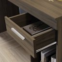 Ver imagem 5 de Escrivaninha Mesa Escritório Office Nt 2070 1 Gaveta 108cm Nogal Trend Marrom