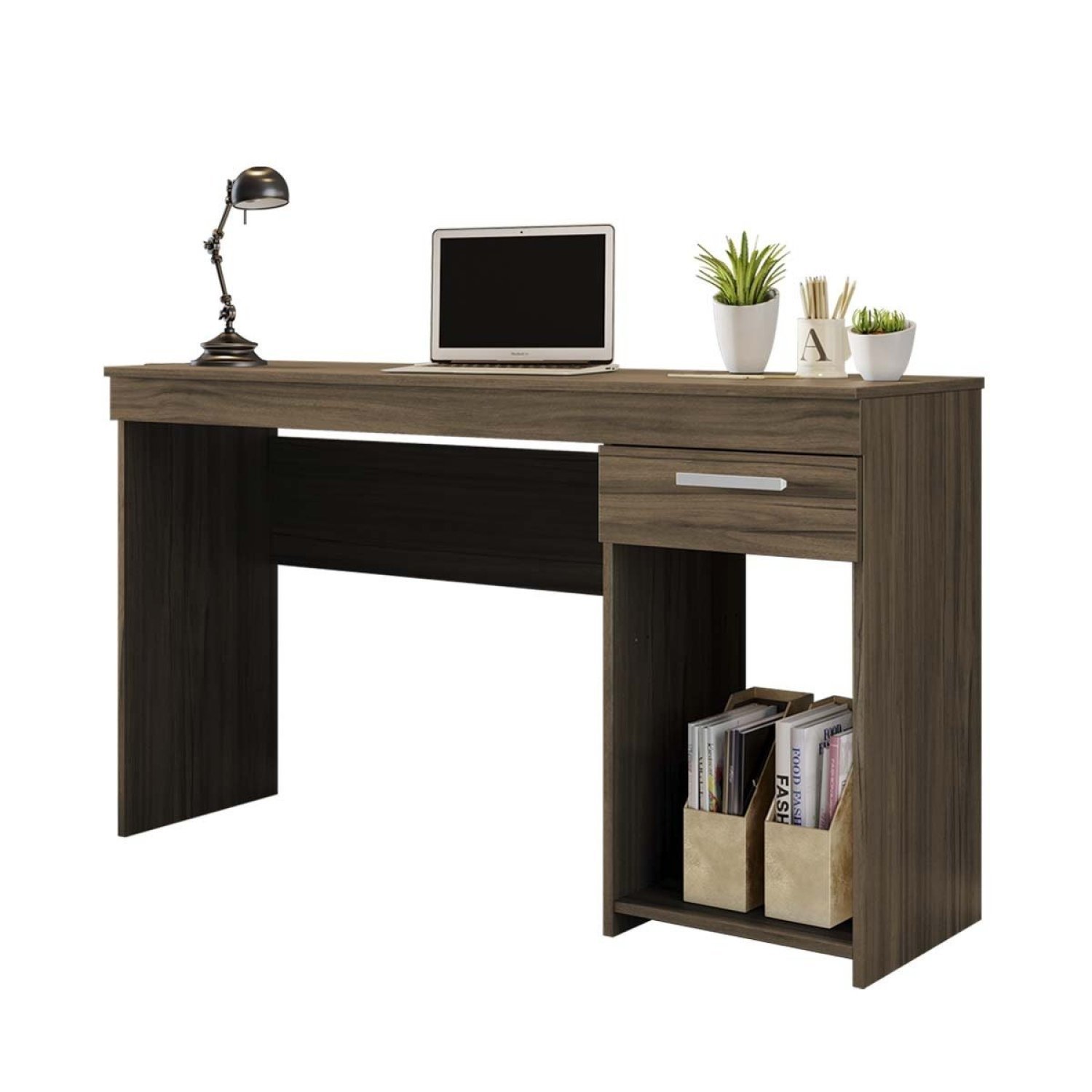 Mesa de Escritório 108cm 1 Gaveta Office NT 2070  - 3