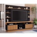 Ver imagem 5 de Estante Home para TV até 65 Polegadas Ripado 2 Portas Ravena Yescasa