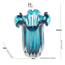 Ver imagem 4 de Vaso Murano Azul Marinho com Rose