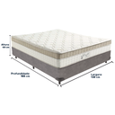 Ver imagem 3 de Cama Box e Colchão King Best Molas Ensacadas Casal 138x188x33 Anjos: Cinza