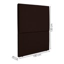 Ver imagem 3 de Cabeceira Solteiro 100 Cm com Frame Luna Suede Marrom Artte